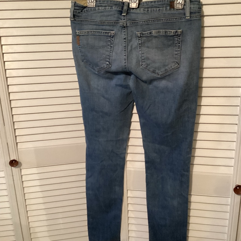 Paige ladies Jimmy, Jimmy, skinny blue jeans, size 28 - Picture 3 of 6